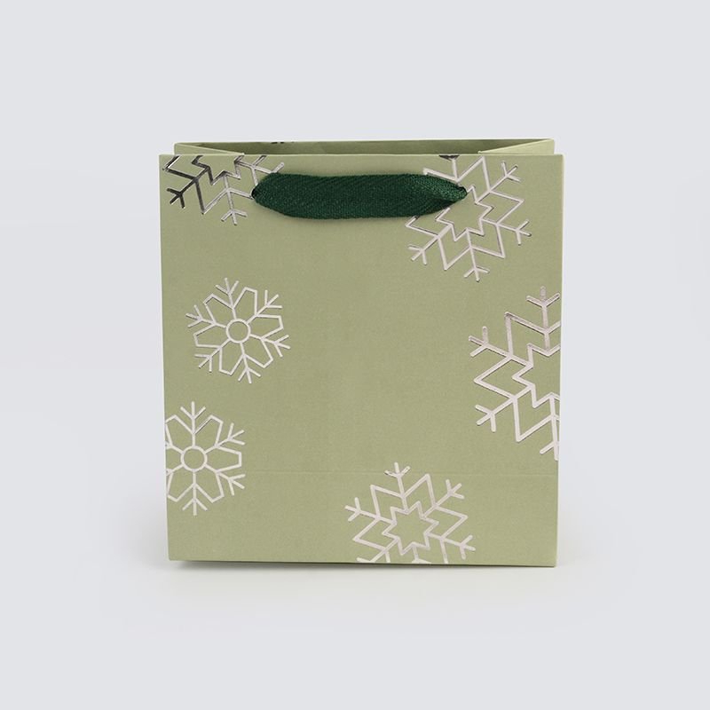 SACOLA NATALINA C PRATA PACOTE COM 10 UNIDADES