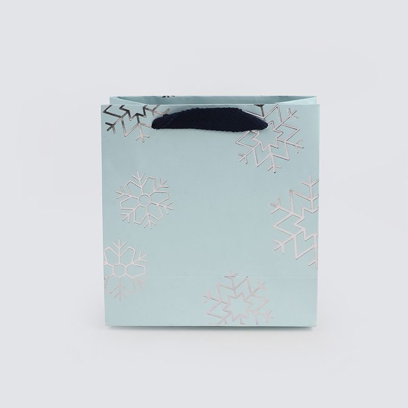 SACOLA NATALINA C PRATA PACOTE COM 10 UNIDADES