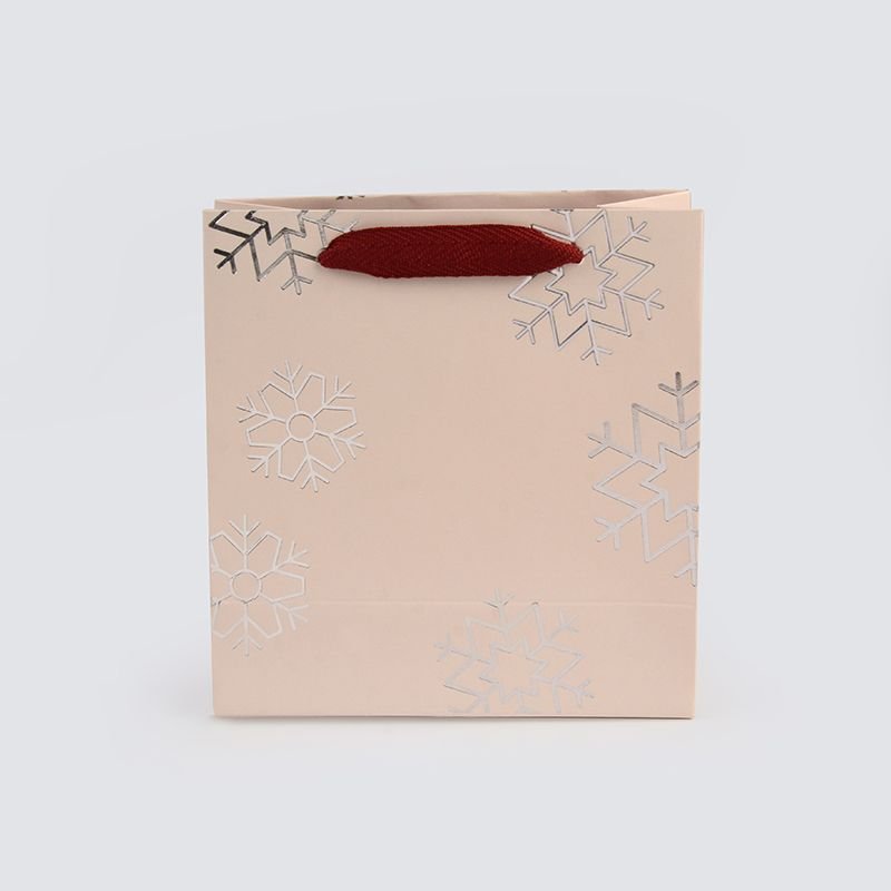 SACOLA NATALINA C PRATA PACOTE COM 10 UNIDADES